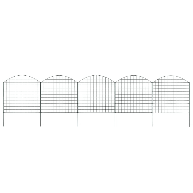 Set Recinzione ad Arco per Stagno 77,5x78,5 cm Verde