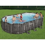 Bestway Set Piscina Ovale Power Steel 488x305x107 cm