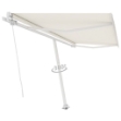 Tenda da Sole Retrattile Manuale Autoportante 450x350 cm Crema