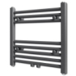 Radiatore Scaldasalviette da Bagno Dritto Grigio 480 x 480 mm