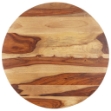 Piano Tavolo Legno Massello di Sheesham Rotondo 25-27 mm 40 cm