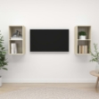 Mobile TV a Parete 2 pz Rovere Sonoma in Truciolato