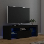 Mobile Porta TV con Luci LED Nero 120x35x40 cm