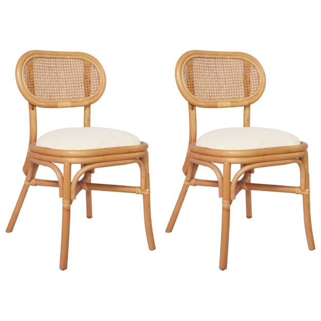 Sedie per Sala da Pranzo 2 pz in Tela