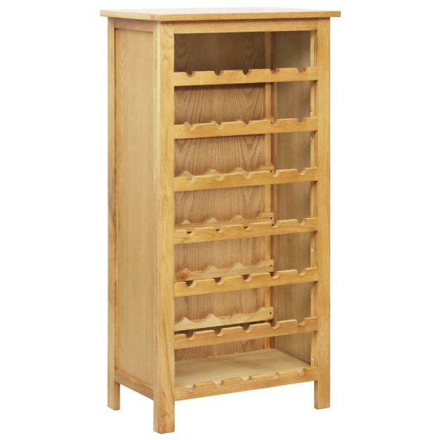 Cantinetta per Vini 56x32x110 cm Legno Massello di Rovere