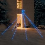 Luci per Albero di Natale Interni Esterni 400 LED Blu 2,5 m