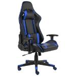 Sedia da Gaming Girevole Blu in PVC