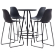 Set da Bar 5 pz in Plastica Nero
