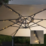 HI Stringa di Luci Solari a LED per Ombrellone 130 cm