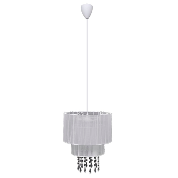 Lampadario Lampada da Soffitto in Cristallo Bianco