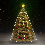 Rete di Luci per Albero di Natale 210 LED Bianco Freddo 210 cm
