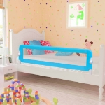 Sponde Letto di Sicurezza per Bambini Blu 120x42cm Poliestere