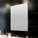 Specchio da Bagno con Luci a LED 60 x 80 cm (L x A)