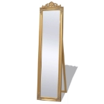 Specchio a Pavimento in Stile Barocco 160x40 cm Dorato