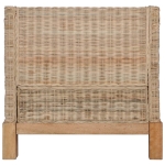 Set di Divani 3 pz con Cuscini in Rattan Naturale