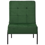 Poltrona Relax 65x79x87 cm Verde Scuro in Velluto