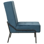 Poltrona Relax 65x79x87 cm Blu in Velluto