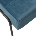 Poltrona Relax 65x79x87 cm Blu in Velluto