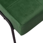 Poltrona Relax 65x79x87 cm Verde Scuro in Velluto