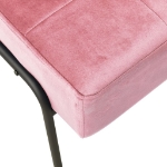 Poltrona Relax 65x79x87 cm Rosa in Velluto