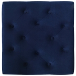 Sgabello Blu Marino 60x60x36 cm in Velluto