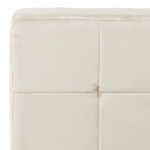 Poltrona Relax 65x79x87 cm Bianco Crema in Velluto