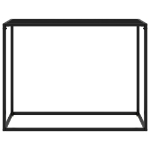Tavolo Consolle Nero 100x35x75 cm in Vetro Temperato