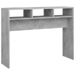 Tavolo Consolle Grigio Cemento 105x30x80 cm in Truciolato