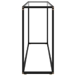 Tavolo Consolle Trasparente 120x35x75 cm in Vetro Temperato