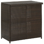 Set da Bar 3 pz in Polyrattan Marrone