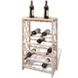 Bottigliera per 25 Bottiglie di Vino in Legno Massello di Abete