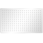 Soffione per Doccia a Pioggia 2 pz Acciaio Inossidabile 30x50cm
