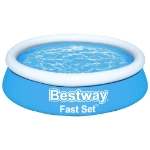 Bestway Set Piscina Gonfiabile Fast Rotonda 183x51 cm Blu