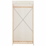 Armadio Bianco 79x40x170 cm in Tessuto