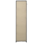 Armadio Pieghevole Crema 110x45x175 cm in Tessuto