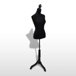 Busto Sartoriale Donna Manichino Femminile Nero