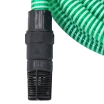 Tubo di Aspirazione con Connettori in PVC 10 m 22 mm Verde