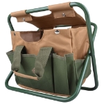 Esschert Design Borsa per Attrezzi da Giardinaggio e Sgabello GT01