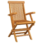 Sedie da Giardino con Cuscini Antracite 6 pz Massello di Teak