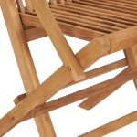 Sedie da Giardino con Cuscini Antracite 2 pz Massello di Teak