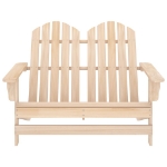 Sedia da Giardino Adirondack 2 Posti in Legno Massello di Abete