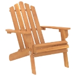 Sedia da Giardino Adirondack in Legno Massello di Acacia