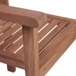 Sedie da Giardino Impilabili 2 pz in Legno Massello di Teak