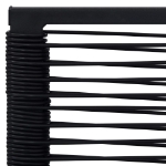 Sedie da Giardino 2 pz in Rattan PVC Nero