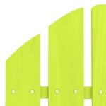 Sedia Giardino Adirondack con Ottomana Massello di Abete Verde