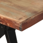 Tavolo da Pranzo 200x90x76 cm in Legno Massello di Recupero