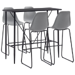 Set da Bar 5 pz in Plastica Grigio