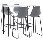 Set da Bar 5 pz in Plastica Grigio