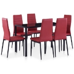 Set da Pranzo 7 pz Rosso Vino