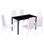 Set da Pranzo 7 pz Nero e Bianco